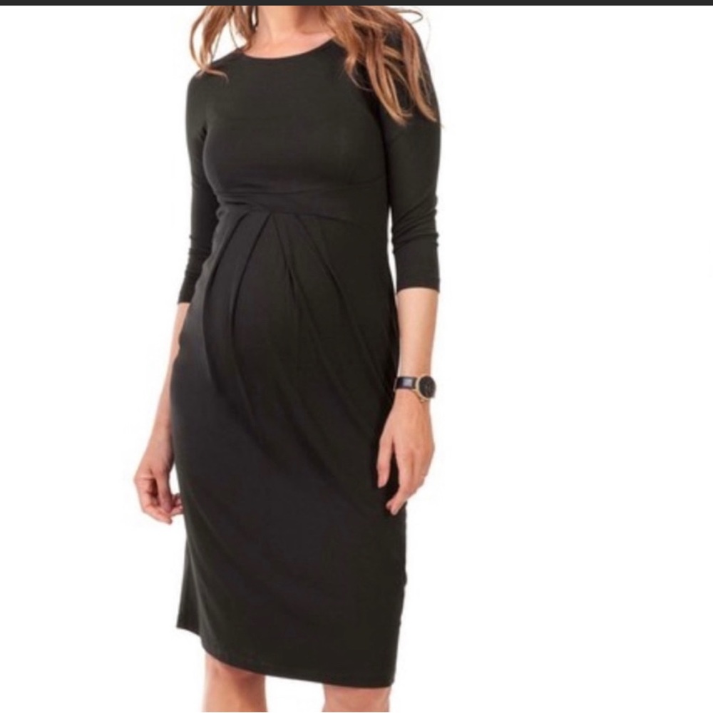 Isabella Oliver Ivybridge maternity black knee length dress
